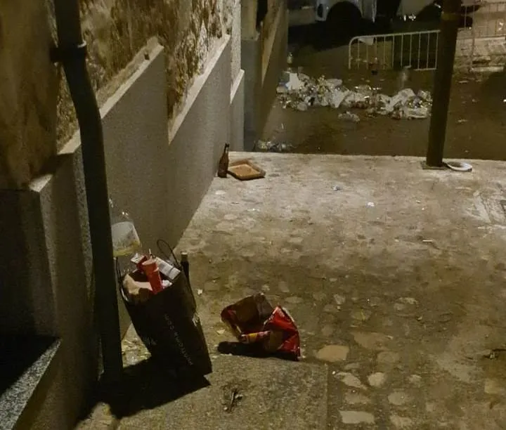 Foto 3 - Las vallas no impidieron que la calle Granadilla quedase una vez m&aacute;s en un deplorable estado