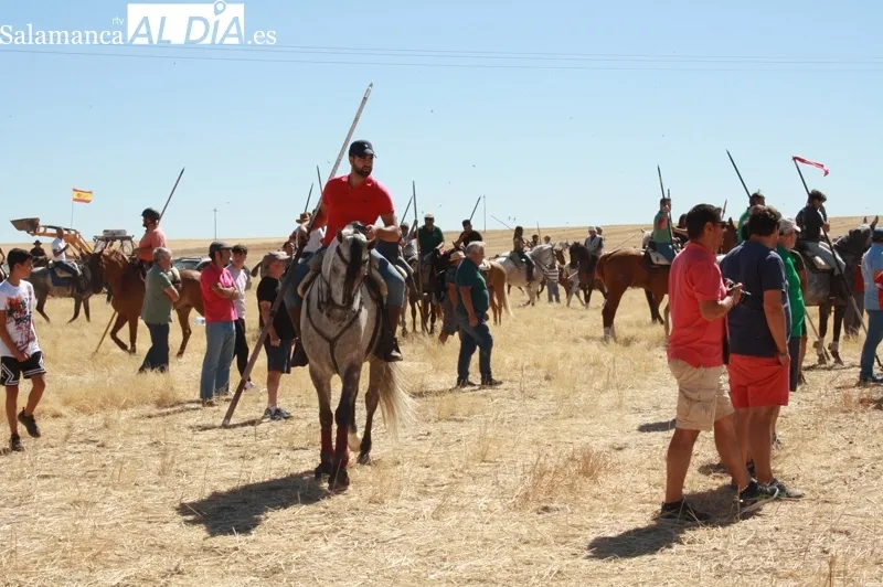 Macotera celebraba este viernes su XX encierro a caballo