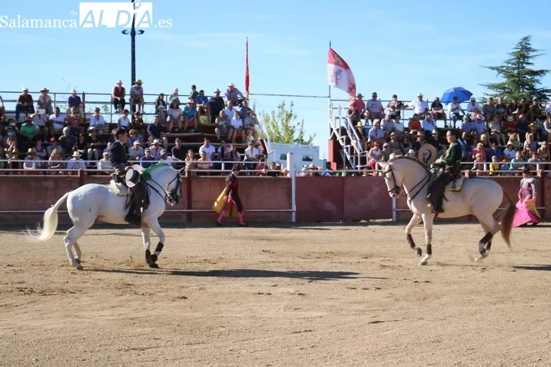 Festejo de rejones en Masueco con Rocío Arrogante y Sergio Pérez, y novillos del Capea  / CORRAL
