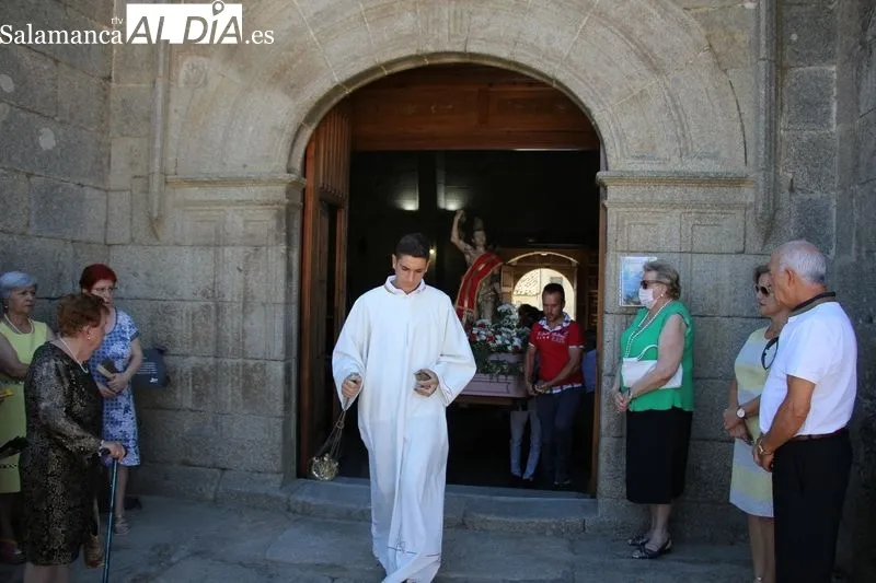 San Sebastián volvía este año a salir en procesión en Vilvestre