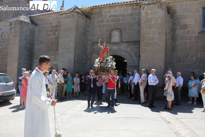 San Sebastián volvía este año a salir en procesión en Vilvestre