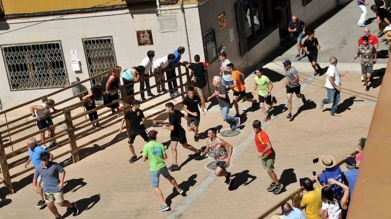 Foto 7 - Complicado encierro de los novillos de Galache en el tercer festejo de Lumbrales