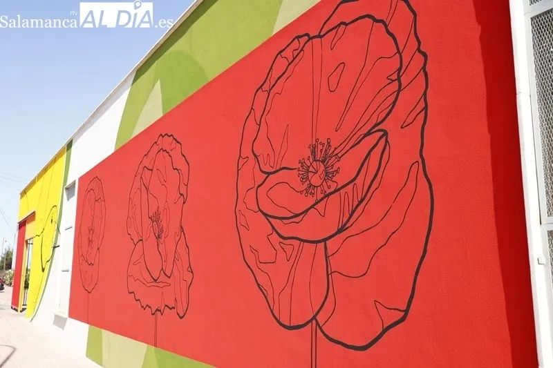 Presentación del nuevo mural de la Escuela Infantil de Santa Marta de Tormes. Foto de David Sañudo