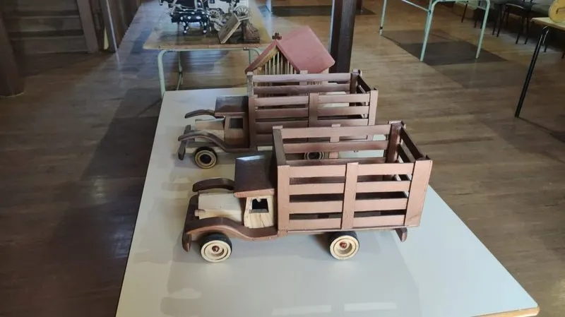 Parte de la obra de arte realizada por Lisardo Calvo y que se expone en el castillo de El Cubo de Don Sancho