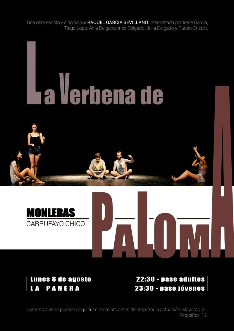 Cartel anunciador de la representación 