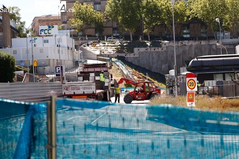 Aspecto del antiguo Hospital Clínico de Salamanca como consecuencia de los trabajos para su derribo. Foto de David Sañudo