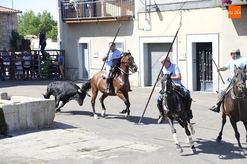Uno de los momentos del encierro a caballo/ Rep.Gráfico: Adrián M.Pastor