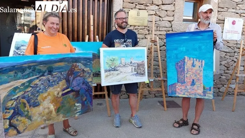 Los pintores plasmaron distintas imágenes de Sobradillo y del Parque Natural de Arribes del Duero