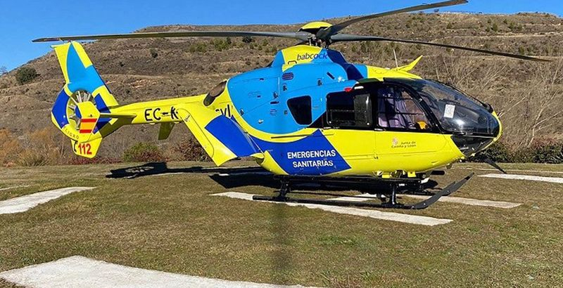 Helicóptero del Sacyl. Foto: EP
