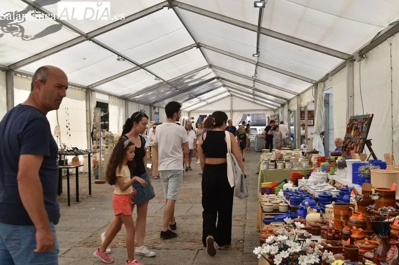 La Feria del Barro de Salamanca en la mañana de este sábado