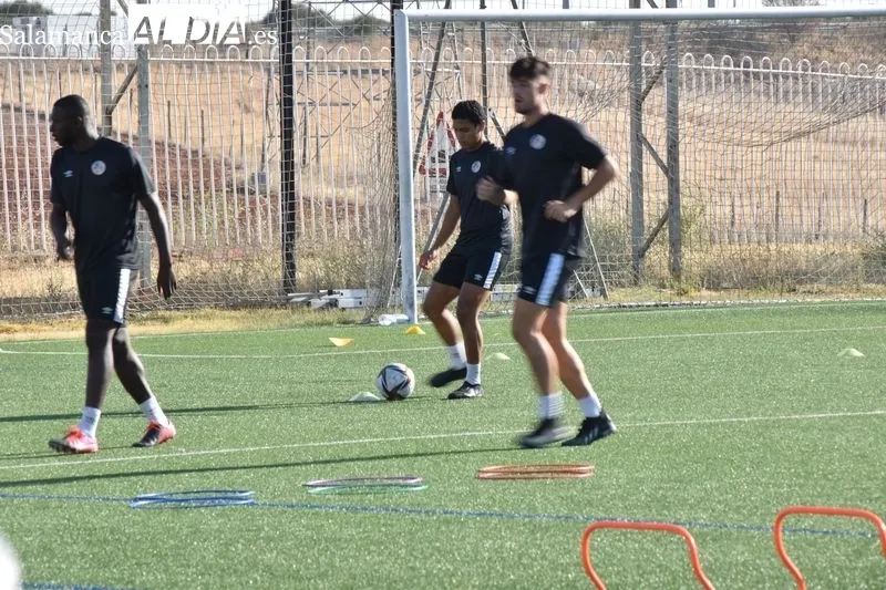 Entrenamiento esta mañana del Salamanca UDS con la última incorporación, Fabio Fonseca