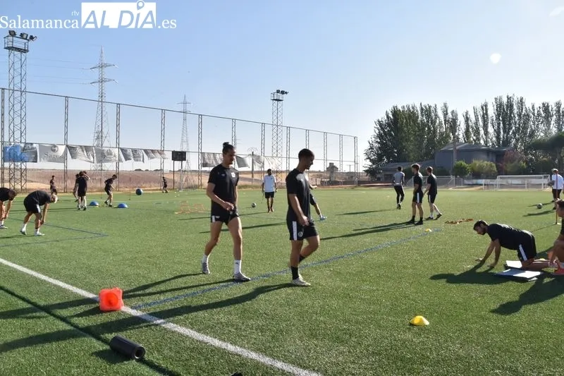 Entrenamiento esta mañana del Salamanca UDS con la última incorporación, Fabio Fonseca