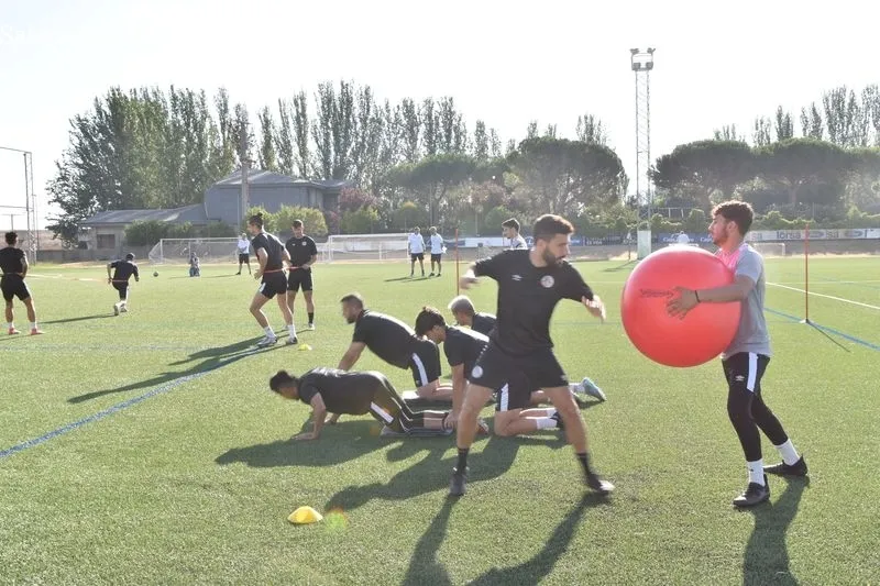 Entrenamiento esta mañana del Salamanca UDS con la última incorporación, Fabio Fonseca