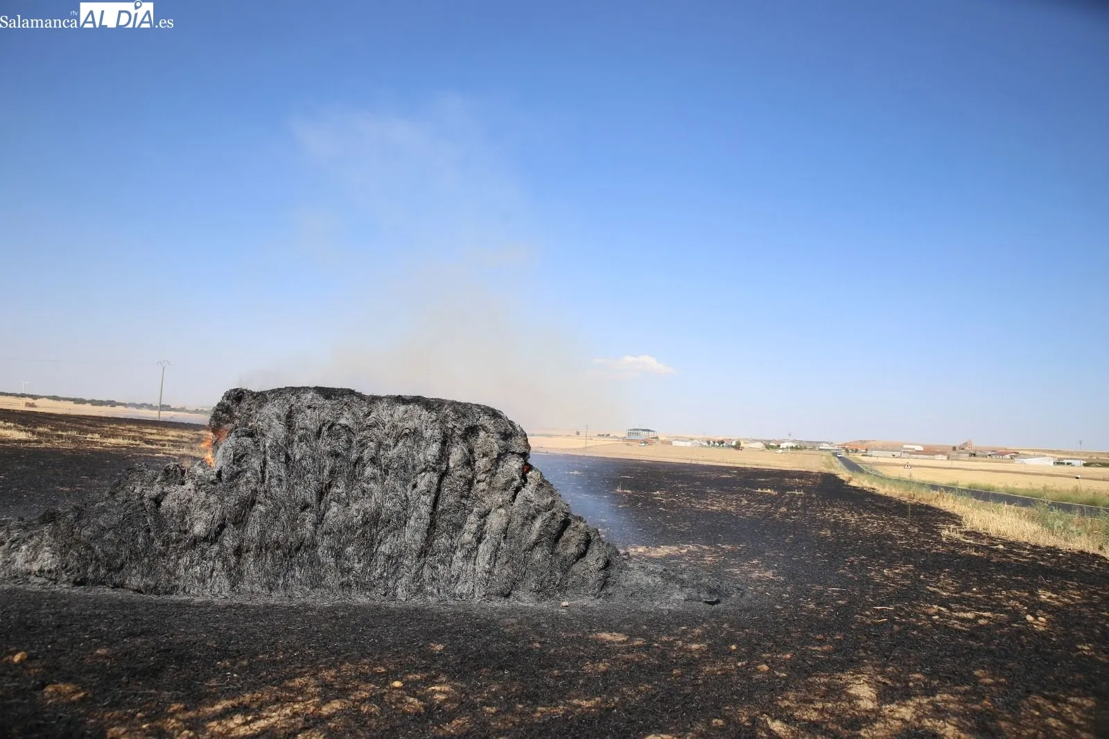 Foto 5 - Extinguido un peligroso incendio con varios focos en la carretera de Aldeaseca de Alba