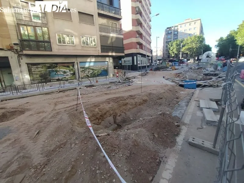 Obras en la calle Álvaro Gil. Foto de David Sañudo