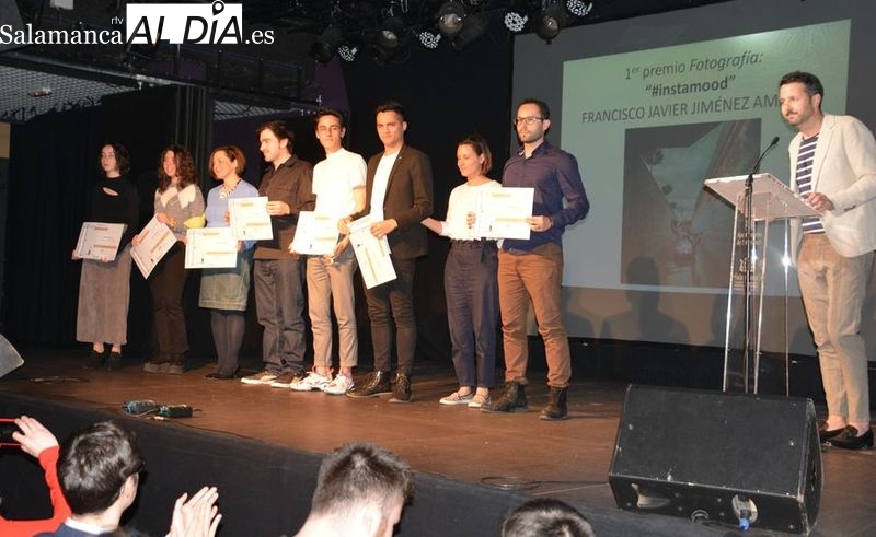 Foto de archivo de los premiados en una edición anterior de este certamen de Jóvenes Creadores de Salamanca