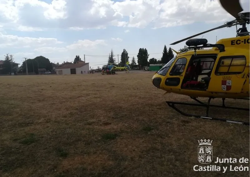 Rescate del escalador en Membibre de la Sierra (Salamanca). Fotos 112 CYL