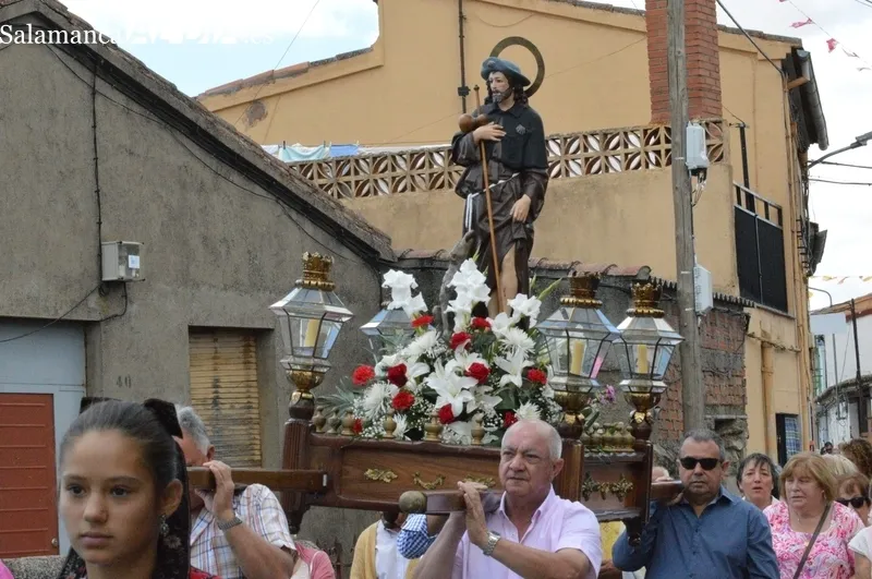 Procesión de San Roque en Valdelosa. Foto: Elena Esteban