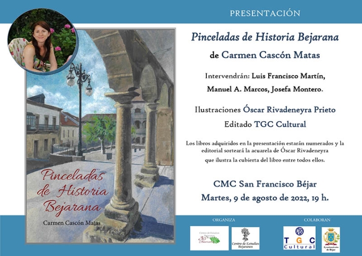 Carmen Cascón presenta este martes su libro sobre historia bejarana