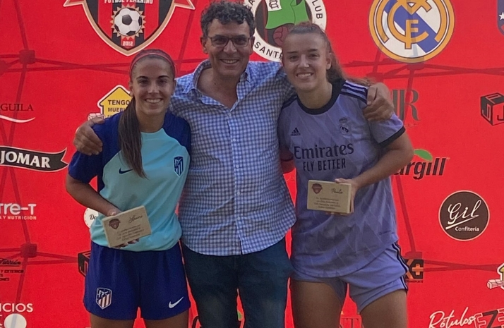 El regreso a casa de las hijas pródigas: Lauris y Paula Sánchez recuerdan viejos tiempos en el Vicente del Bosque