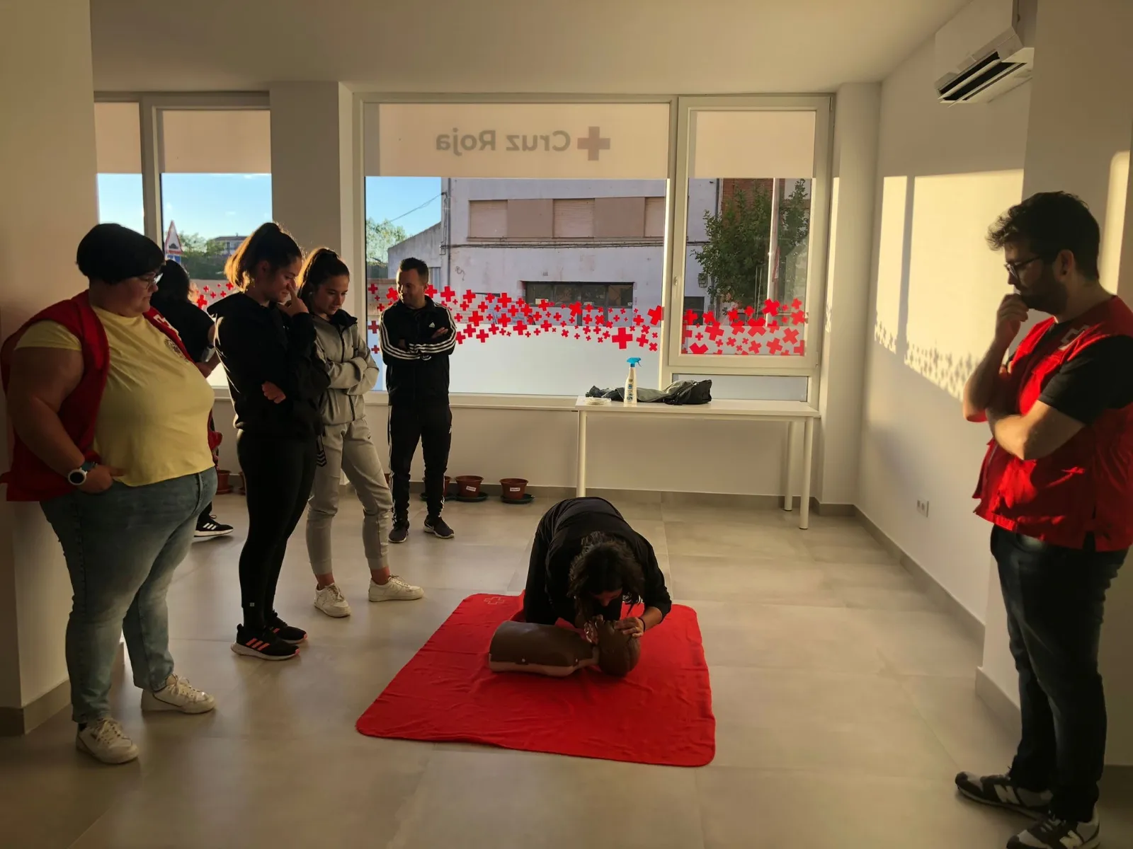 Cruz Roja en Peñaranda ofrecía un curso de primeros auxilios en sus nuevas instalaciones
