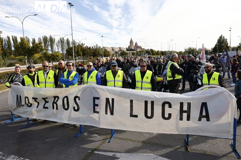 Los moteros reclaman en Salamanca medidas para su seguridad en carretera y reducir la siniestralidad vial 