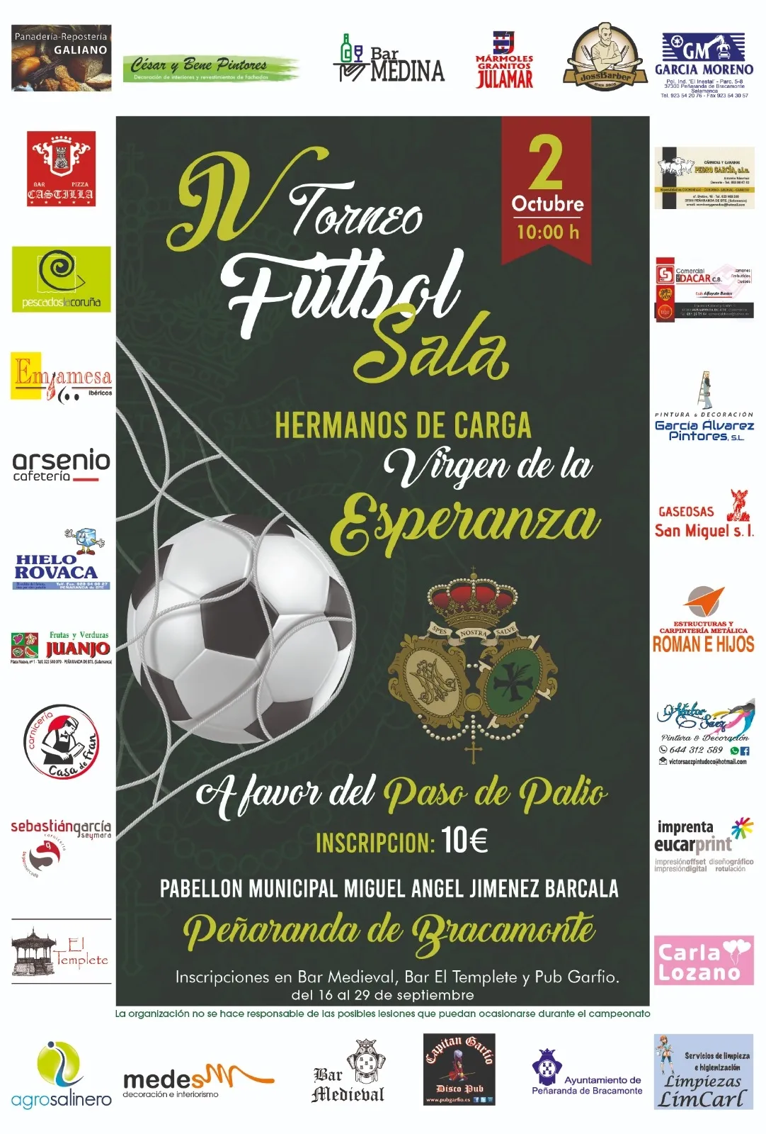 Foto 2 - La cofrad&iacute;a de Nuestra Se&ntilde;ora de la Esperanza pone en marcha una nueva edici&oacute;n de su Torneo de F&uacute;tbol Sala
