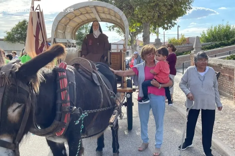 Aldeaseca de la Frontera celebraba la Comuniòn de los higos en la XLII Marcha Teresiana