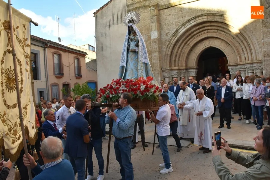Foto 9 - La Virgen de la Pe&ntilde;a reina en Mir&oacute;briga tres a&ntilde;os despu&eacute;s esquivando la lluvia de milagro