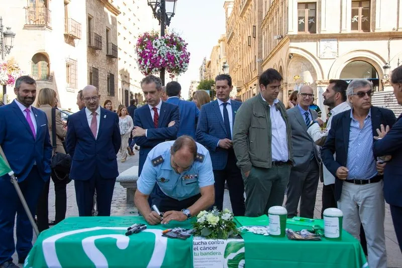 Foto 11 - Salamanca luce la bandera de la lucha contra el c&aacute;ncer, como apoyo a enfermos y sanitarios