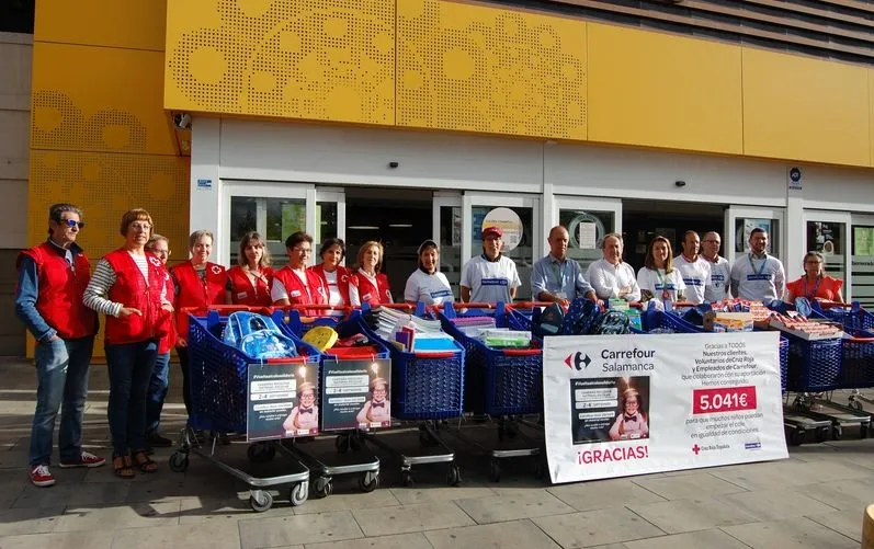 Satisfacción en Cruz Roja Salamanca por el material escolar conseguido gracias a esta campaña solidaria