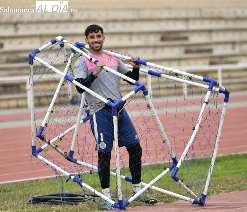 Entrenamiento del Salamanca UDS, este lunes, en las Pistas, tras el triunfo en Palencia del domingo
