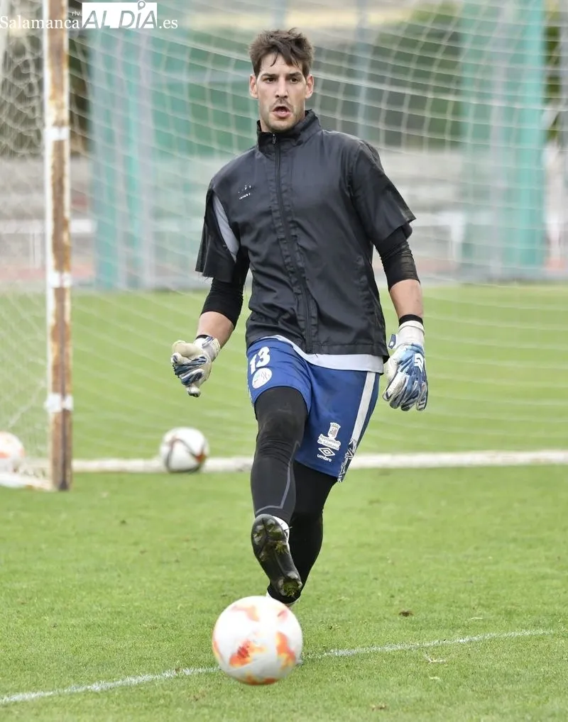 Entrenamiento del Salamanca UDS, este lunes, en las Pistas, tras el triunfo en Palencia del domingo