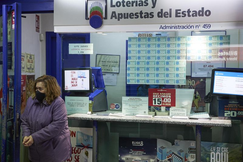 Foto de una administración de lotería. Foto: EP