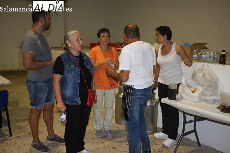 Este viernes continuaban las fiestas en Fuenteliante con una pancetada