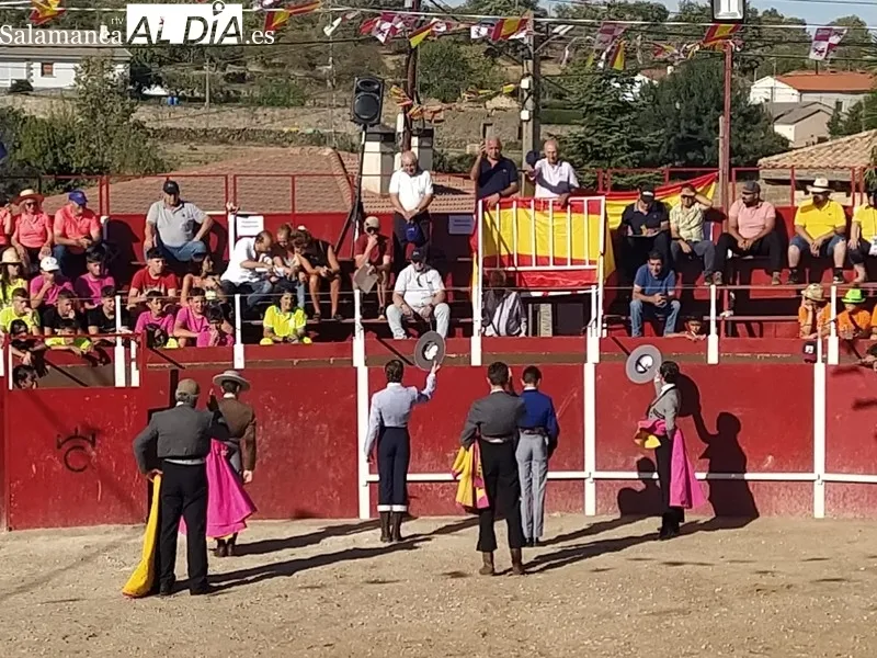 Tarde taurina la de ayer domingo en Barruecopardo con motivo de sus fiestas del Cristo de las Mercedes