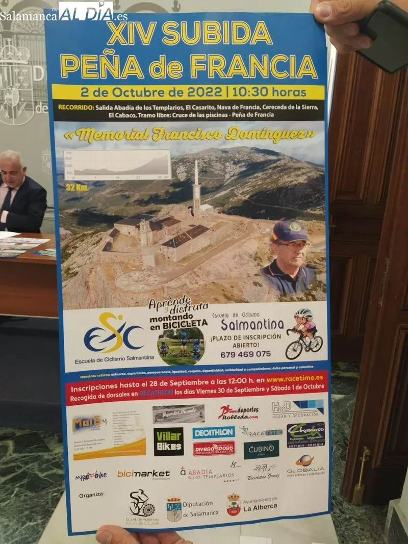 Foto 2 - M&aacute;s de 400 ciclistas participar&aacute;n en la XIV Subida Pe&ntilde;a de Francia 'Memorial Francisco Dom&iacute;nguez' el 2 de octubre