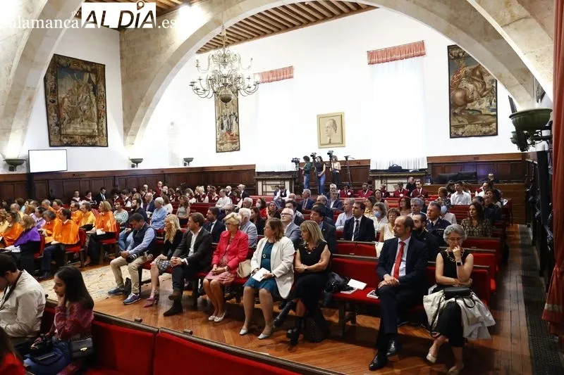 Acto de apertura del curso universitario 2022-2023 de la Universidad de Salamanca. Foto de David Sañudo