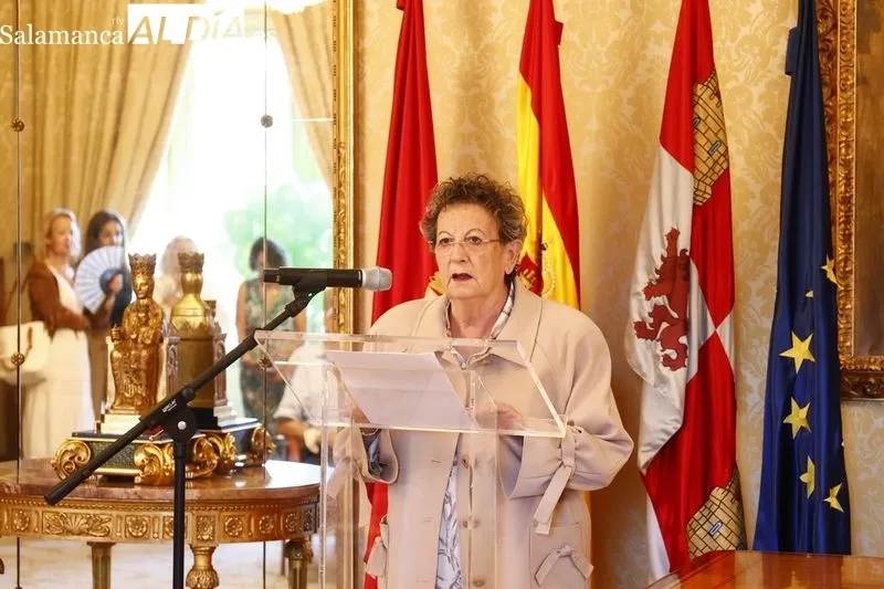 Recepción en el Ayuntamiento a la Asociación de Familiares de Alzheimer de Salamanca (AFA-Salamanca) con motivo de la celebración del Día Mundial de esta enfermedad. Foto de David Sañudo