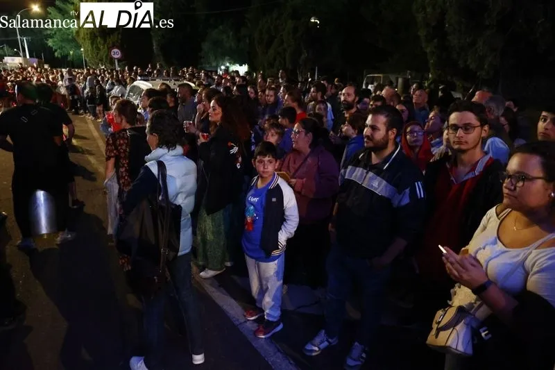 Actos en la Aldehuela con motivo del encendedido de la iluminación del Recinto Ferial. Foto de David Sañudo