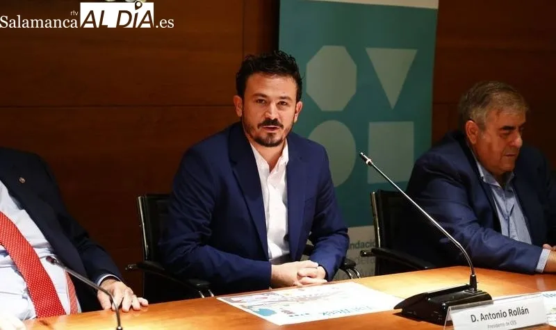 Antonio Rollán, presidente de la Confederación de Empresarios de Salamanca - CES. Foto de David Sañudo
