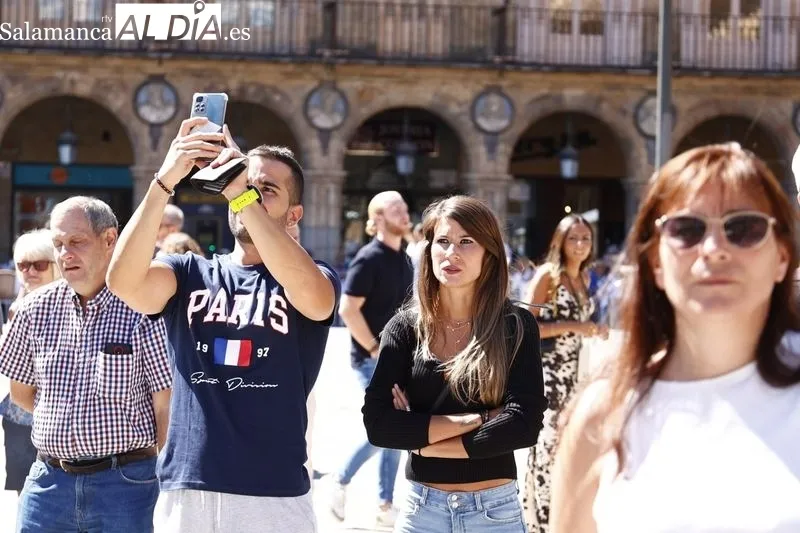 Concierto de la Banda Municipal de Salamanca en la Plaza Mayor. Foto de David Sañudo