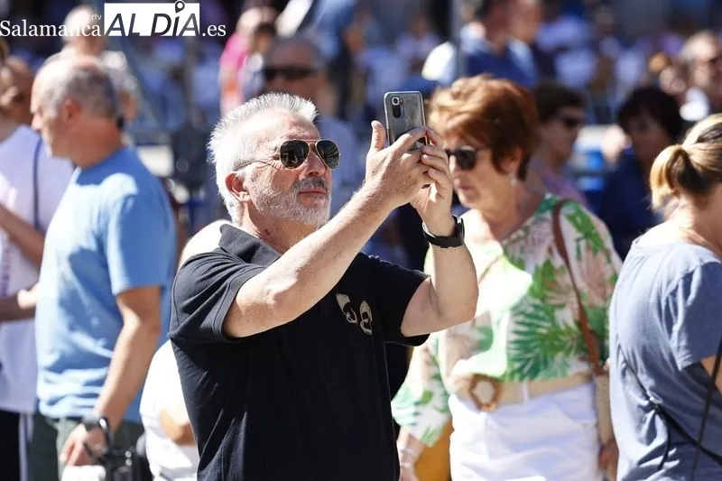Concierto de la Banda Municipal de Salamanca en la Plaza Mayor. Foto de David Sañudo