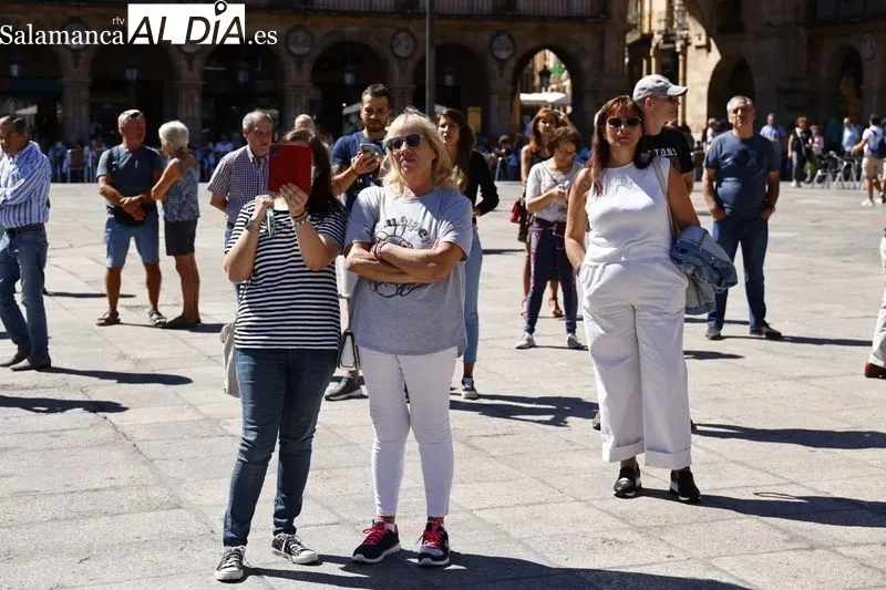 Concierto de la Banda Municipal de Salamanca en la Plaza Mayor. Foto de David Sañudo