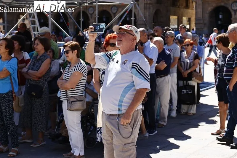 Concierto de la Banda Municipal de Salamanca en la Plaza Mayor. Foto de David Sañudo