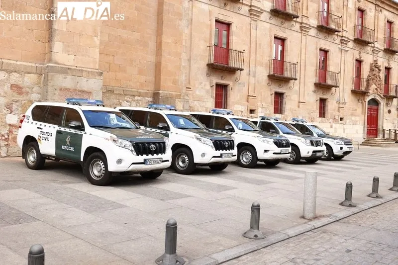 Exhibición de la Guardia Civil en la calle Fonseca. Foto David Sañudo