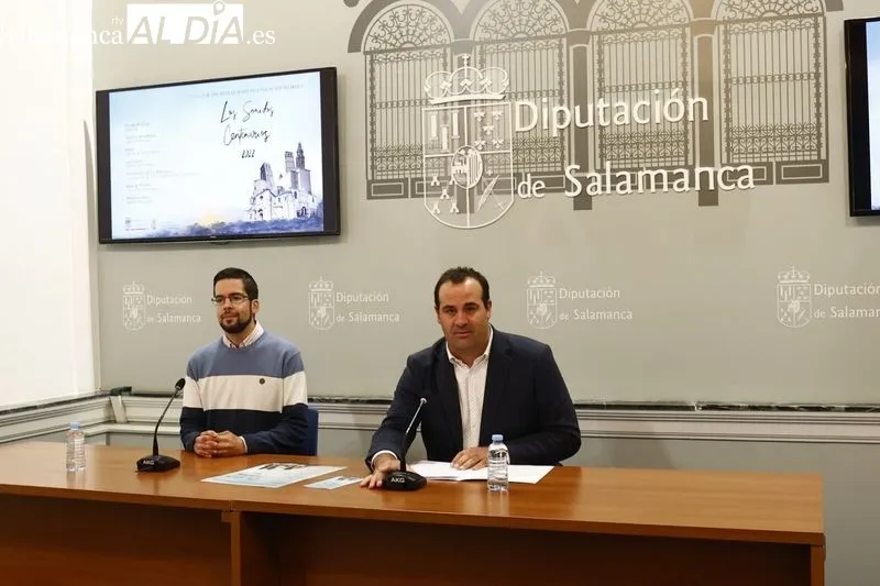 Presentación en la Diputación del ciclo de conciertos de órgano de la provincia de Salamanca 'Los sonidos centenarios'. Foto de David Sañudo