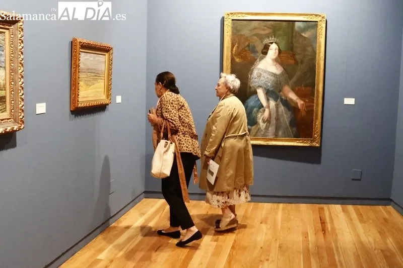 Inauguración de la exposición 'Profesores y Alumnos de la Escuela de Nobles y Bellas Artes de San Eloy'. Foto de David Sañudo