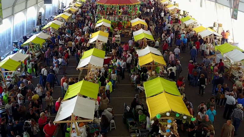 La 'Feira Farta' transcurre en recinto cerrado en la zona del Mercado Municipal
