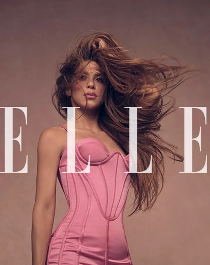 Shakira posa para Elle España con motivo de su exclusiva para esta revista. Foto CORTESÍA REVISTA ELLE GALERÍA